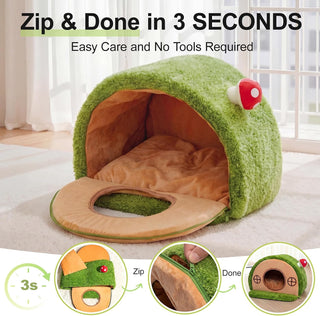 Cat House for Indoor Cats - Tree Hole Cat Bed Cave Hideaway