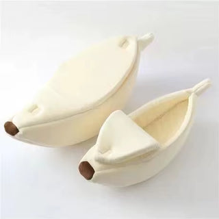 Winter Banana Cat Bed House Funny Cute Cozy Cat Mat Beds Warm Durable Portable Pet Basket Kennel Dog Cushion Cat Supplies Winter