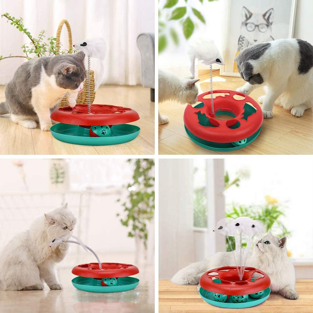 Interactive Cat Roller Track & Catnip Spinner