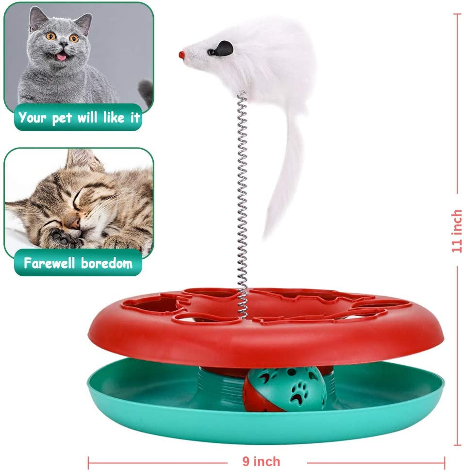 Interactive Cat Roller Track & Catnip Spinner
