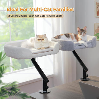 Cat Desk Bed 360°Rotating Supports to 50 Lbs Cozy Nest for Desk