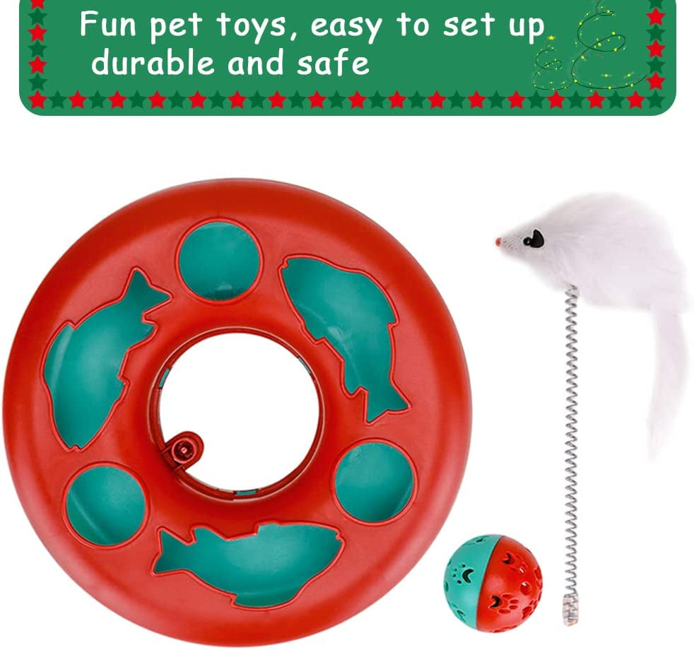 Interactive Cat Roller Track & Catnip Spinner