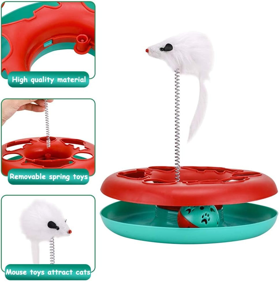 Interactive Cat Roller Track & Catnip Spinner